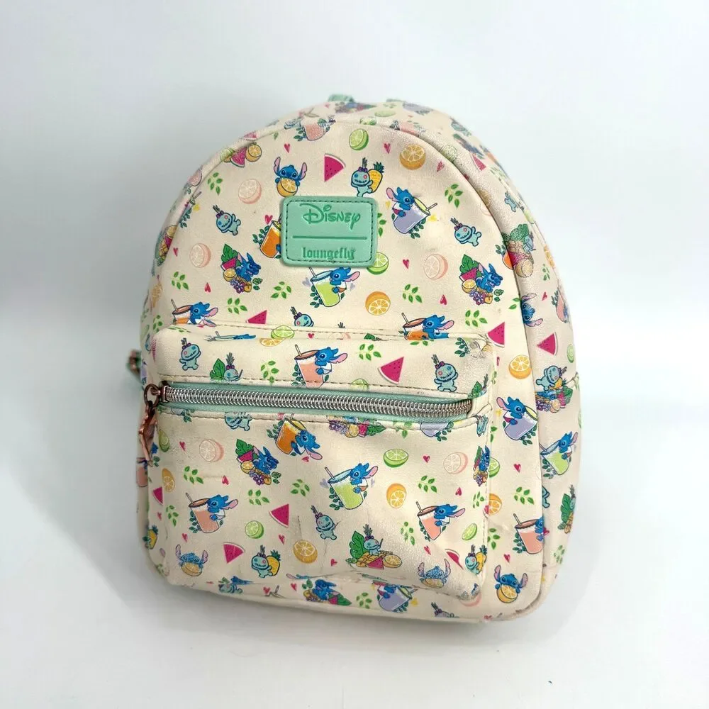 Disney Loungefly Lilo & Stitch Vacation Vibes Mini Backpack Scrump Watermelon